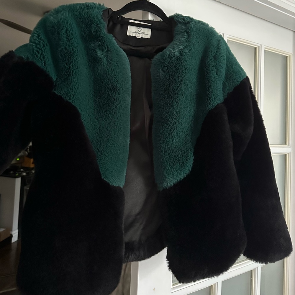 Black fur jacket